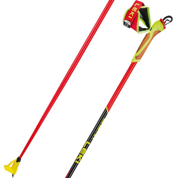 Leki HRC Team Bright Red/neonyellow/black -Negozio Di Attrezzatura Da Sci 22 hrc