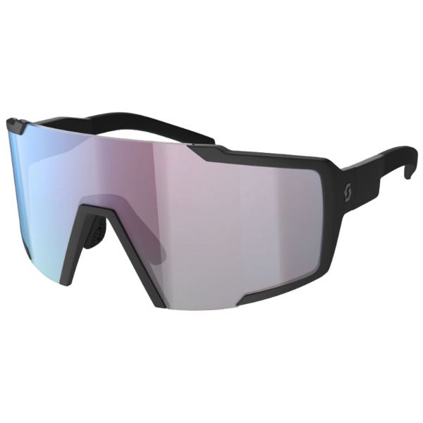 Scott Shield Compact Sunglasses Black Matt/blue Chrome Enhancer 10 Scott Shield Compact Sunglasses Black Matt/blue Chrome Enhancer -Head Sci Negozio 22h SCT289235
