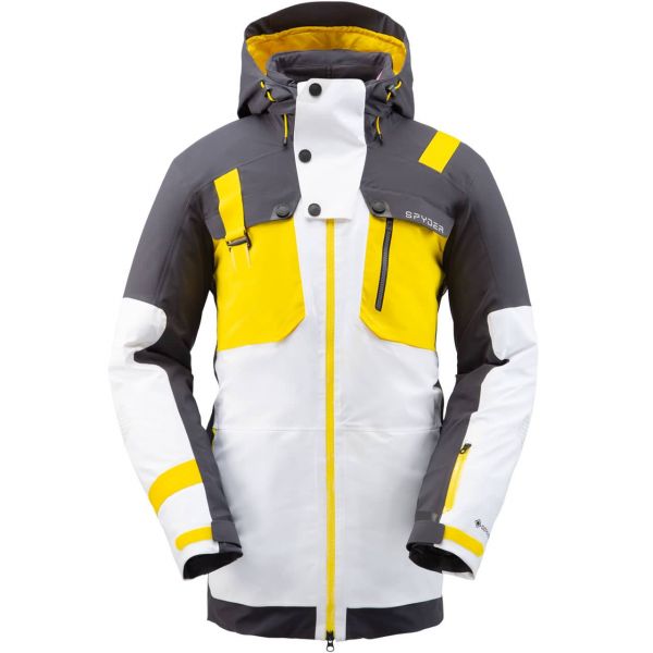 Spyder Men Jacket TORDRILLO white/sun |Abbigliamento da sci da uomo | Abbigliamento  da sci | Sci Alpino | xspo.it