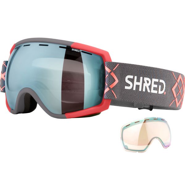 Shred Rarify Black CBL 2.0 Deep Blue Mirror + Lente Di Ricambio 4 Shred Rarify Black CBL 2.0 Deep Blue Mirror + Lente Di Ricambio -Sci Attrezzatura 22 rarify