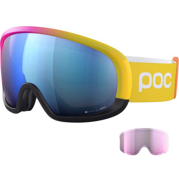 POC Fovea Mid Clarity Comp Speedy Gradient/spektris Blue + Lente Di Riserva -Head Sci Negozio 22 fovea mid clarity comp 40409